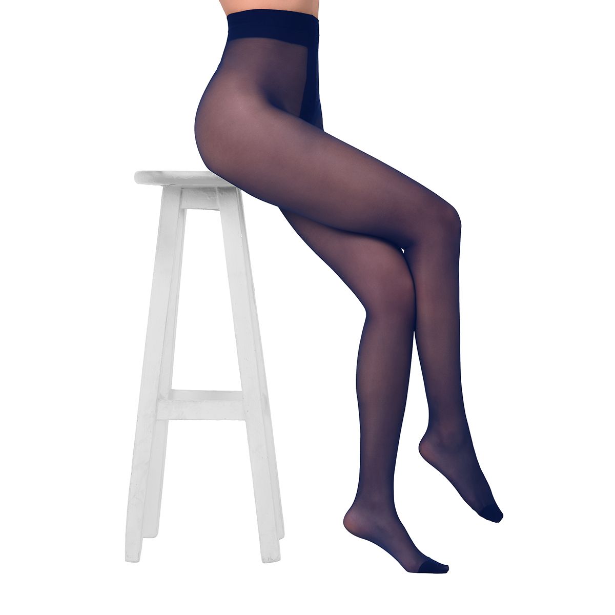 RITCHI - Media Velada Sheer Transparente Ritchi Elegancia Natural para Mujer