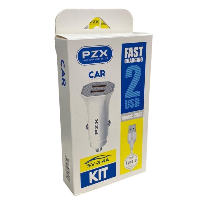 GENERICO - Cargador De Celular Para Carro Tipo C  C903