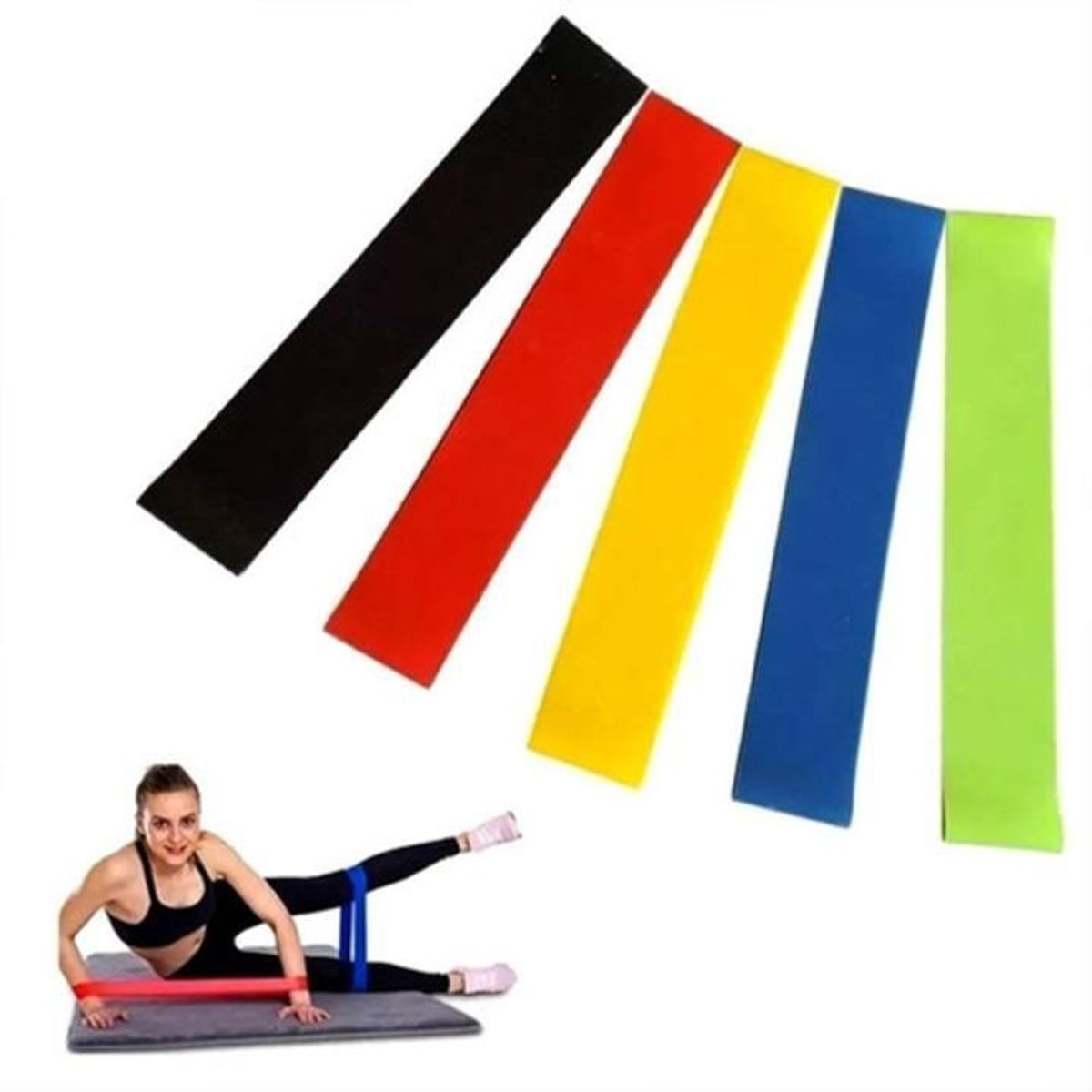 GENERICO - Bandas De Resistencia Para Terapia Y Ejercicios Kit X 5und