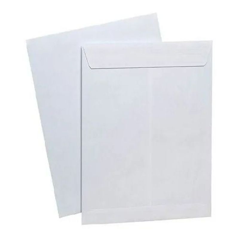 GENERICO - Sobre Rectangular Blanco De 16 X 9, En 60 Gr