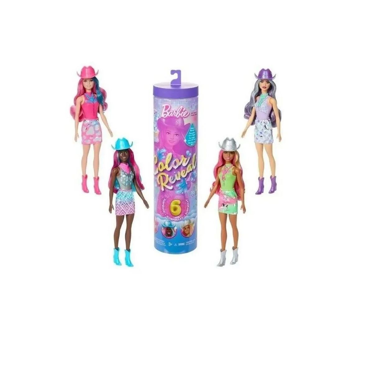 BARBIE - Barbie Color Reveal Muñeca Moda Disco Sorpresa