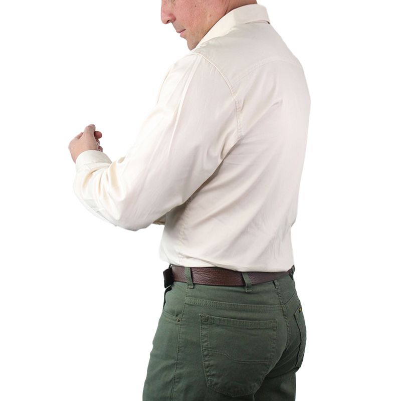LEC LEE - Camisa Unicolor Lec Lee Beige