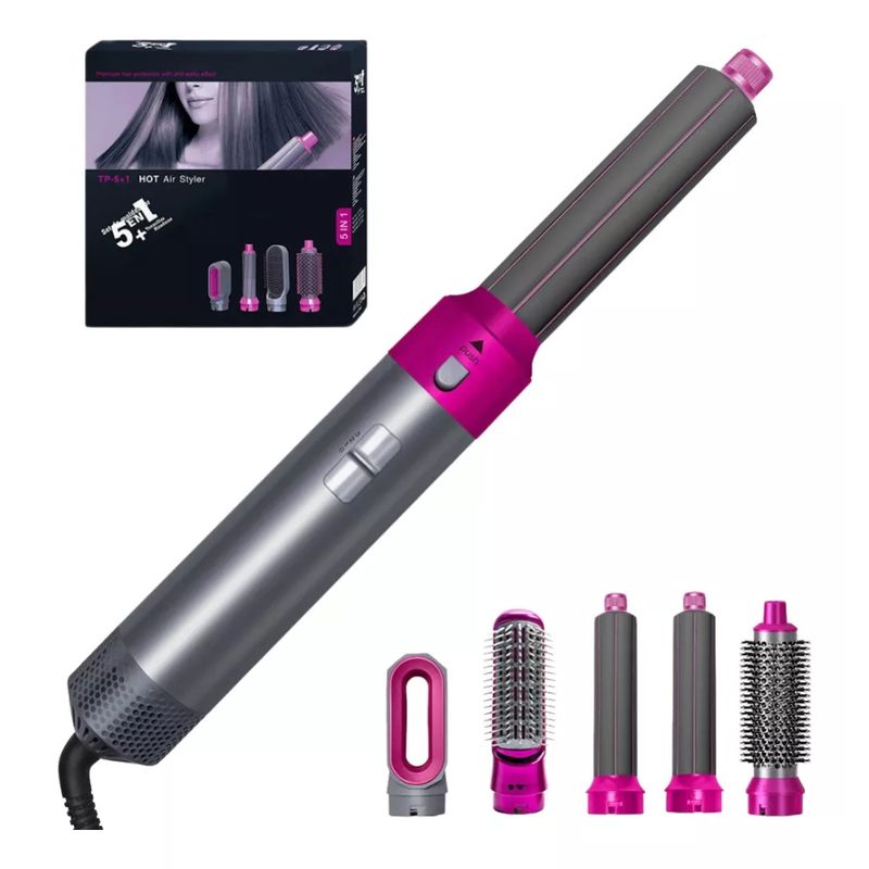 GENERICO - Cepillo Alisador 5 En 1 Leman Hot Air Styler Genérico