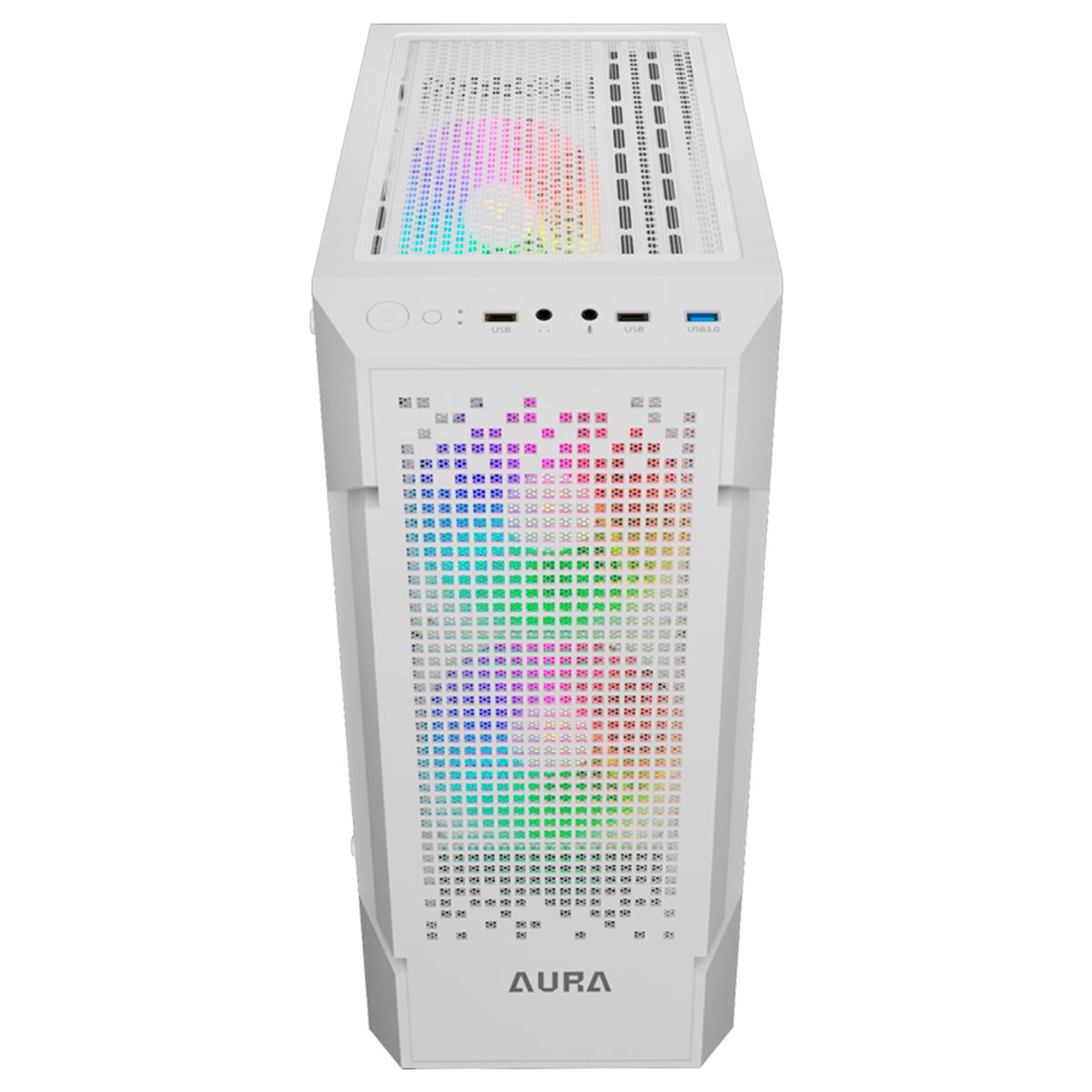 GAMDIAS - Caja ATX Gamer Gamdias AURA GC7 RGB Blanco