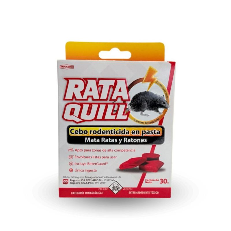 RATAQUILL - Cebo mata ratas Rataquill Pasta x 30gr