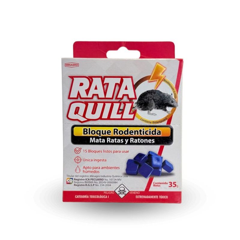 RATAQUILL - Cebo mata ratas Rataquill Bloques x 35gr