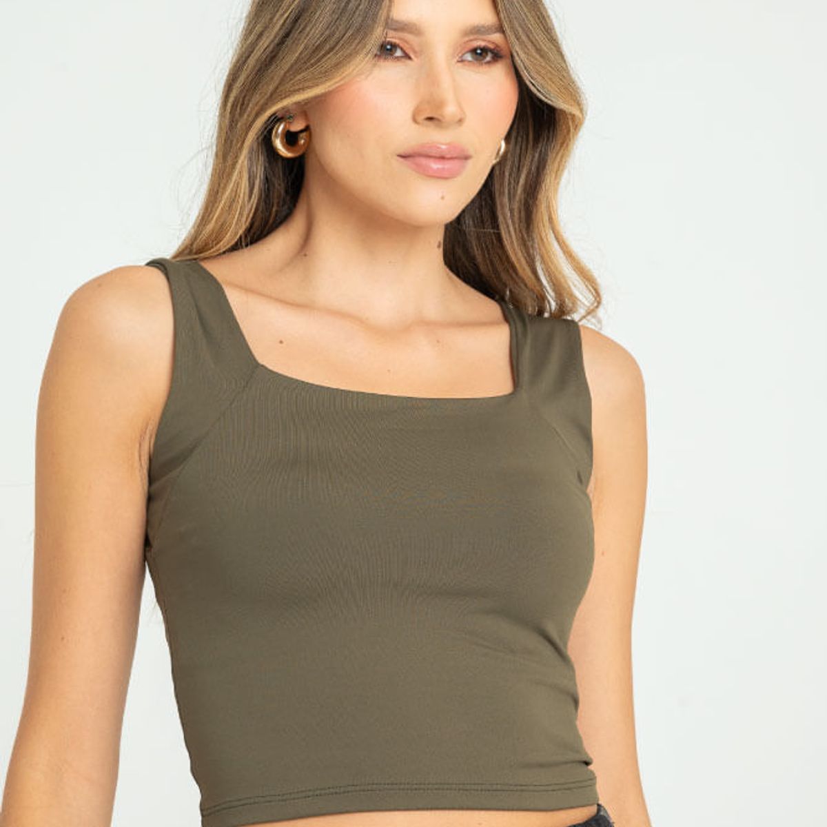 RAGGED - Top naomi Verde militar Ragged
