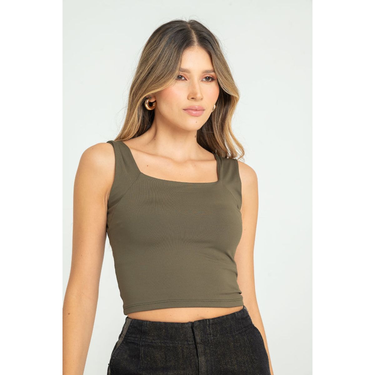 RAGGED - Top naomi Verde militar Ragged