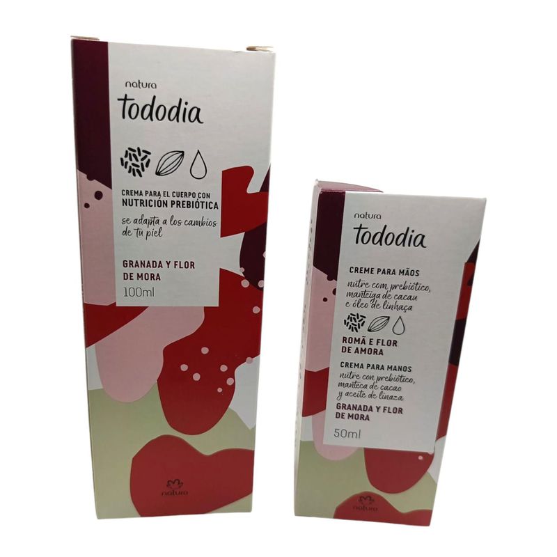 NATURA - COMBO X 2 CREMA HIDRATACION piel CUERPO+MANOS NATURA