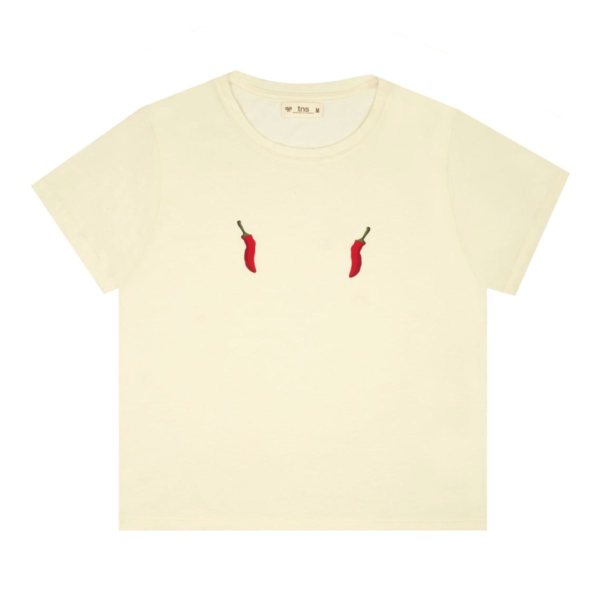 TENNIS - Camiseta crudo con estampado para mujer