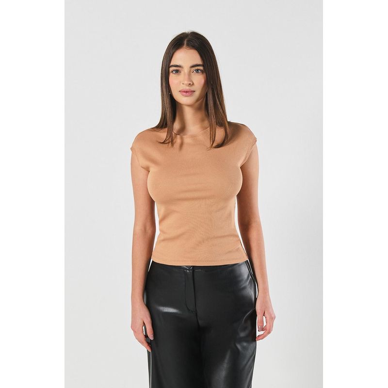 KOAJ - KOAJ Camiseta para mujer manga sisa incluida unicolor. MUJER