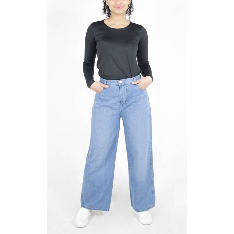 L Y H - Jean Para Mujer Azul Marca L&H