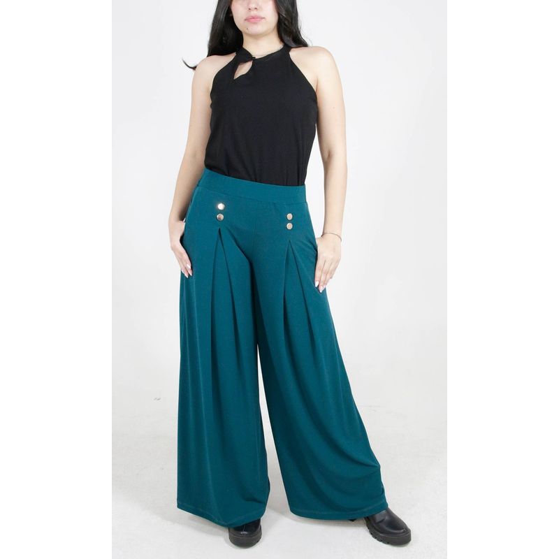 L Y H - Pantalon Para Mujer Verde Marca L&H