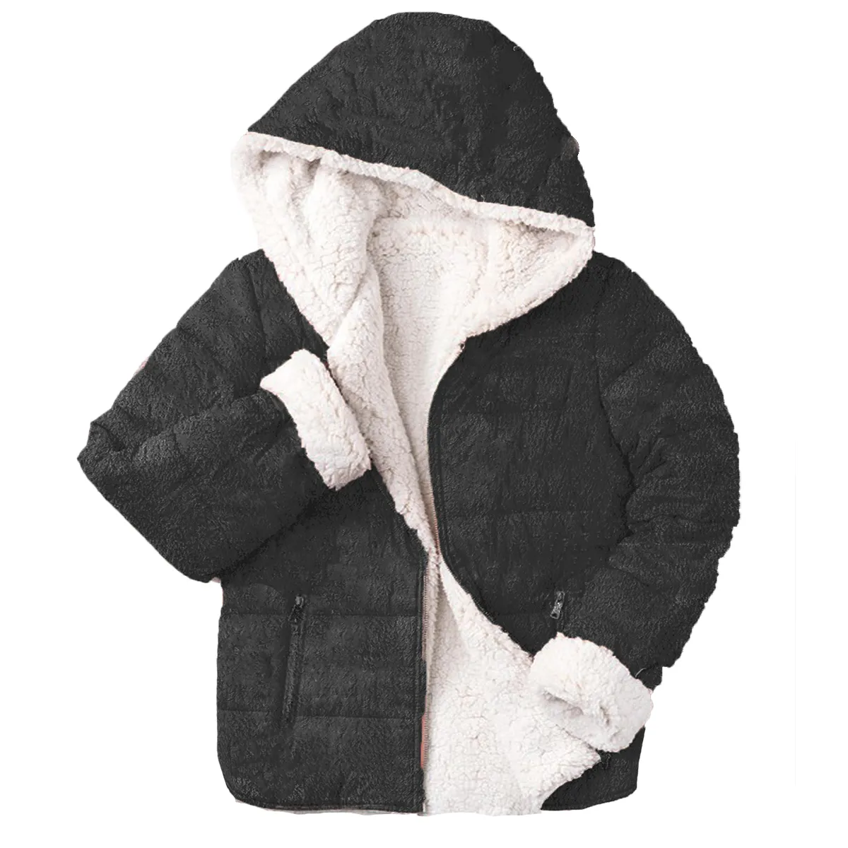 THE CLOTHING COMPANY - Chaqueta Ovejera Mujer Niña Peluche Acolchada