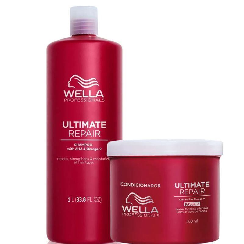 WELLA - Kit Wella Ultimate Repair Shampoo + Acondicionador