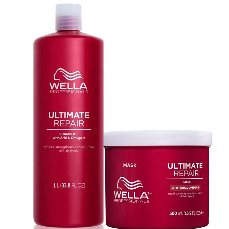 WELLA - Kit Wella Ultimate Repair Shampoo + Mascarilla