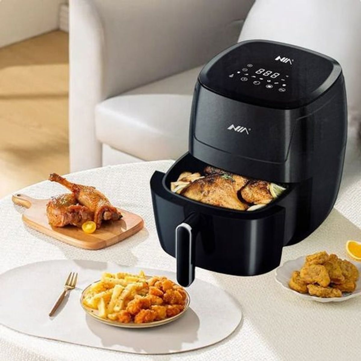 SKY - Freidora de aire Original NIA Digital 7 Litros Air Fryer 110V