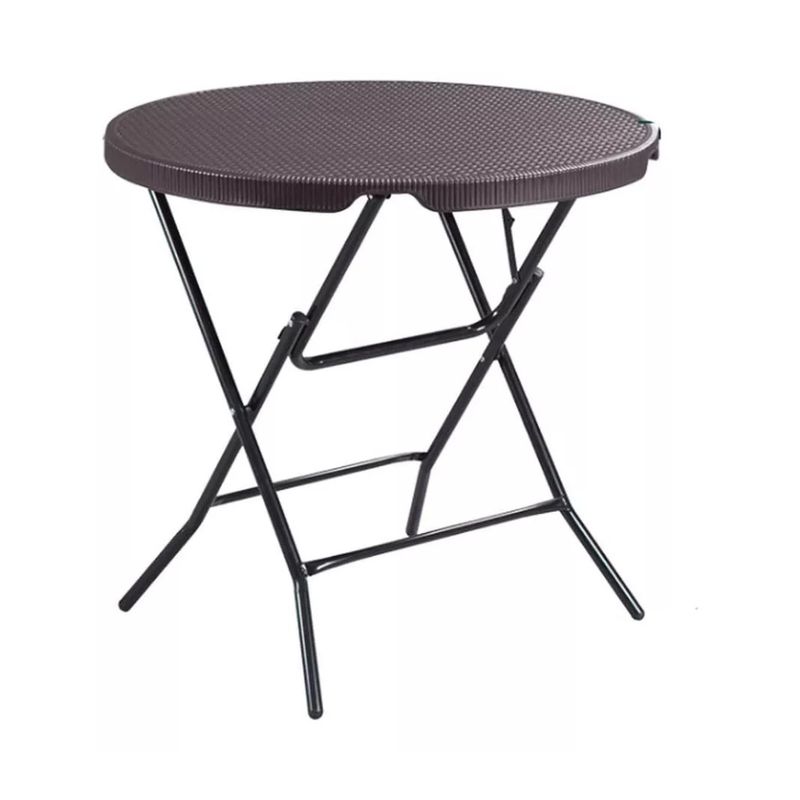 GENERICO - Mesa Plegable Para Jardin Redonda Cafe F08