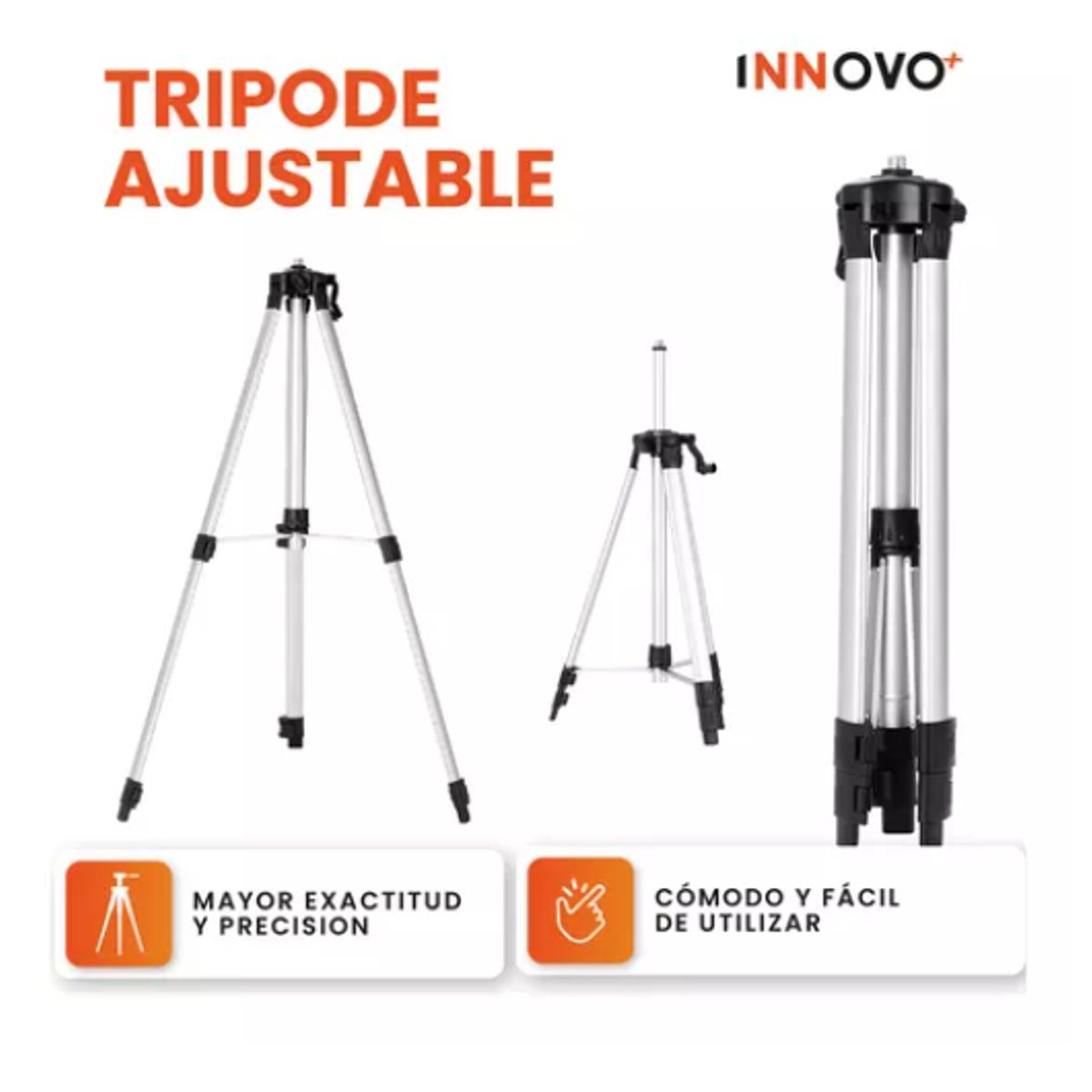 INNOVA - Nivel Laser 16 Líneas Con Estuche Trípode Nivelador Profesional Innovo