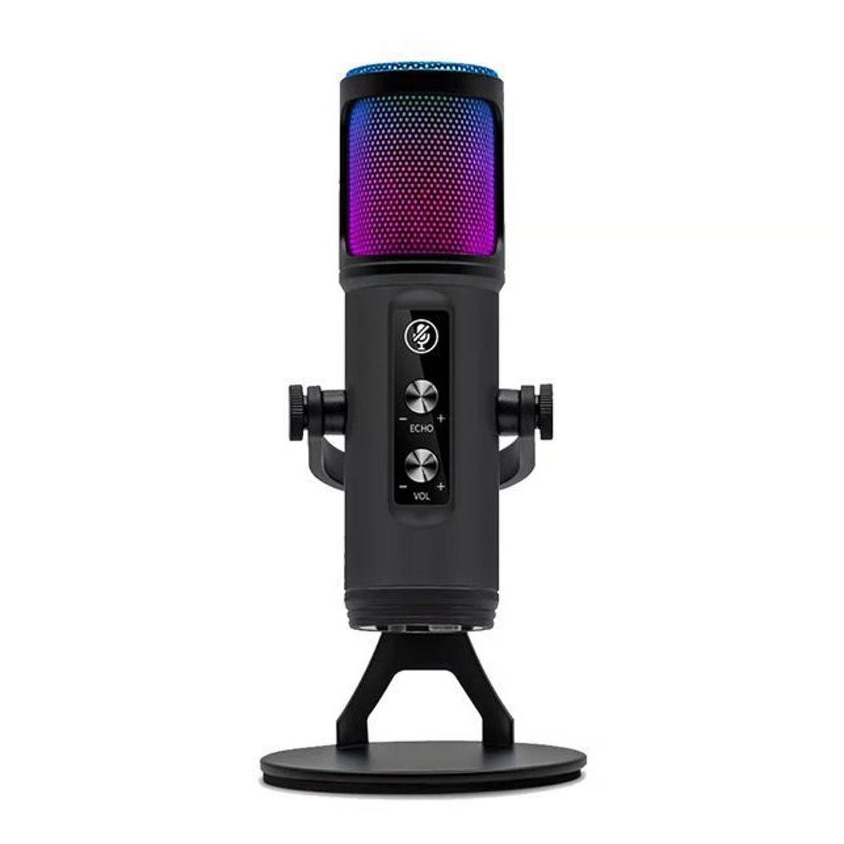 AMERICAN GENERICS - Micrófono De Estudio Profesional Usb Luz Rgb Para Pc Zx-776