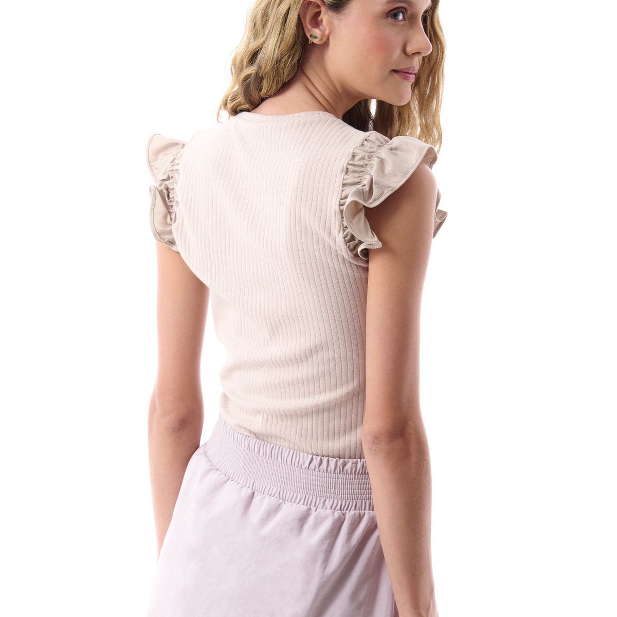 BELIFE - Camiseta Manga Sisa Mujer Belife