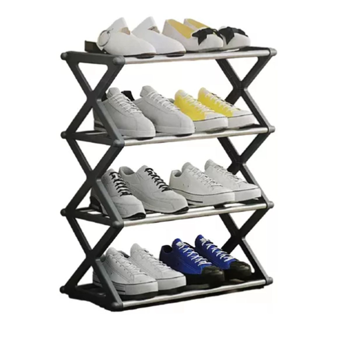 INNOVA - Organizador De Zapatos Para Hogar Armable Practico 4 Niveles Innovo