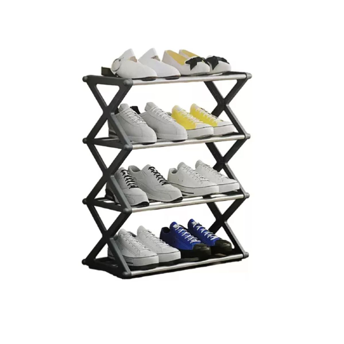 INNOVA - Organizador De Zapatos Para Hogar Armable Practico 4 Niveles Innovo