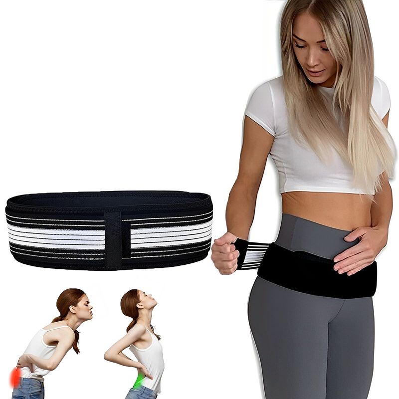 MILOPTS - Cinturón Ciática para el Dolor de Espalda Pelvis Cadera Lumbar 110cm