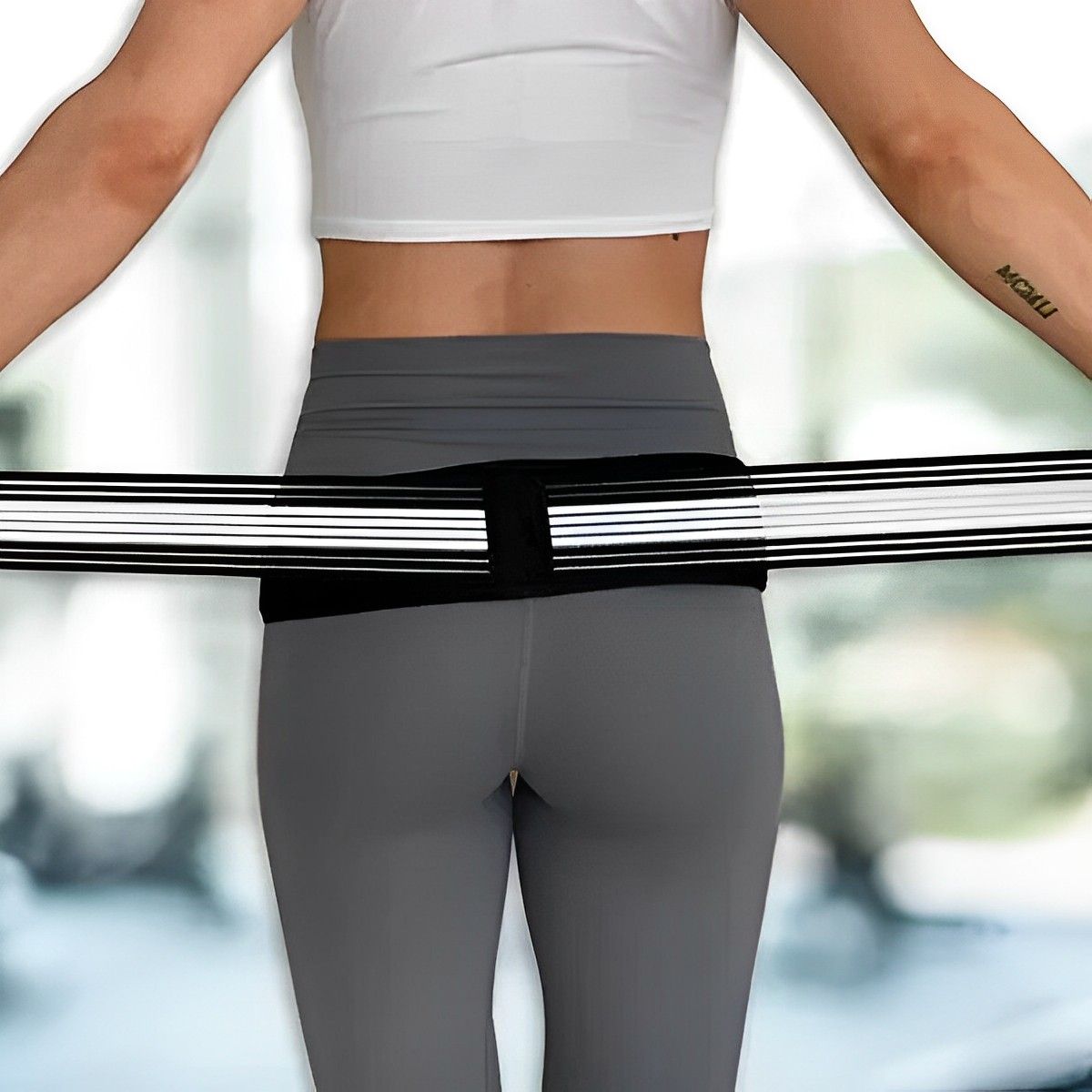 MILOPTS - Cinturón Ciática para el Dolor de Espalda Pelvis Cadera Lumbar 120cm