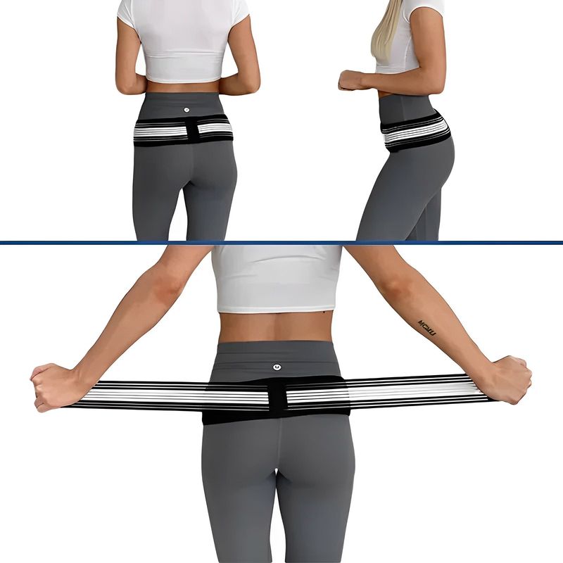 MILOPTS - Cinturón Ciática para el Dolor de Espalda Pelvis Cadera Lumbar 140cm