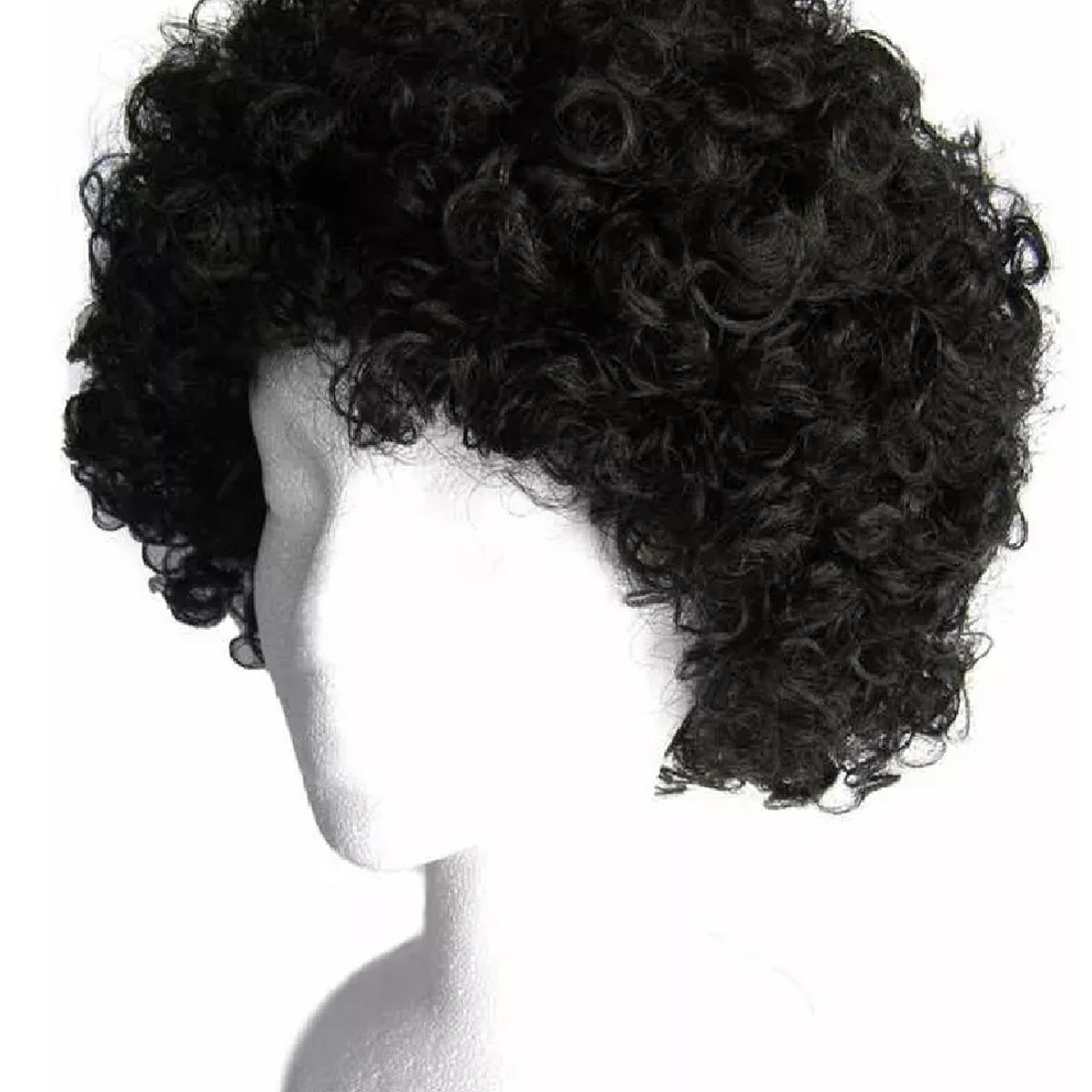 GENERICO - Peluca afro unisex corta esponjosa discotecahippie disfraz