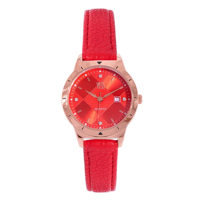 YESS - Reloj YESS Para Mujer Color Rojo Ref 1198L-05_.