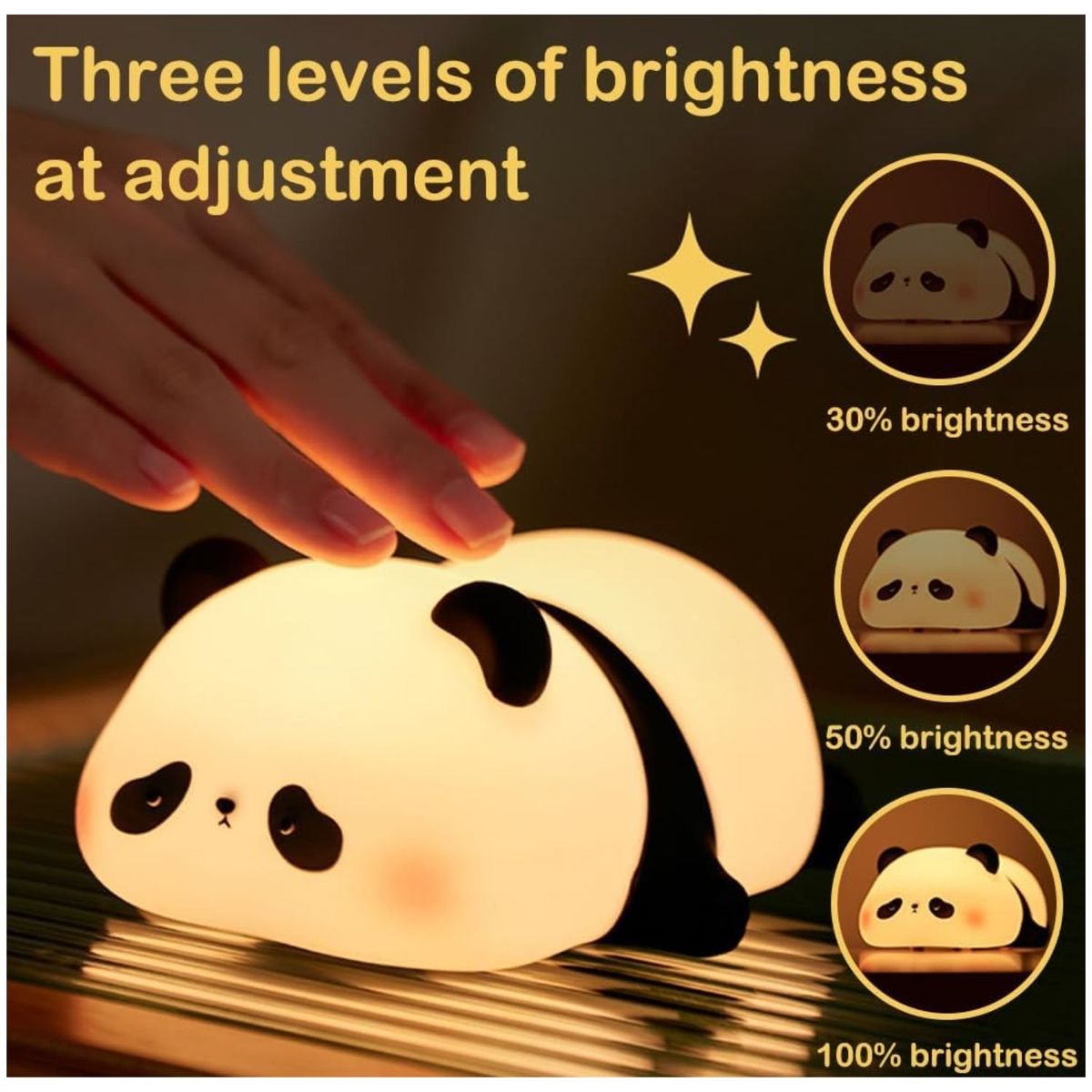 GENERICO - Lámpara Led De Silicona Blanda De Panda