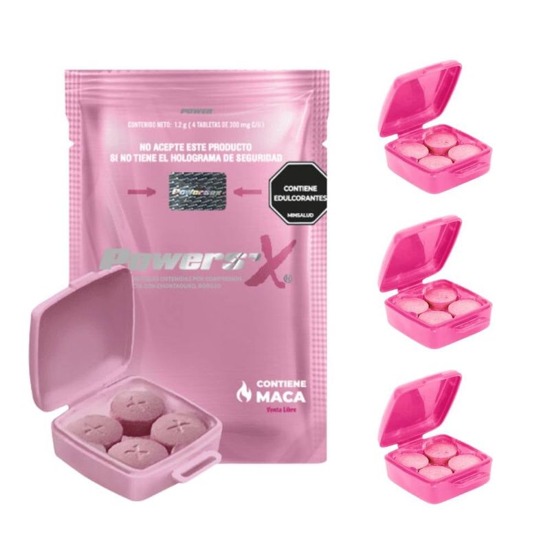 GENERICO - Potenciador Sexual Femenino Natural Libido x3 Sachet 12 Pastillas