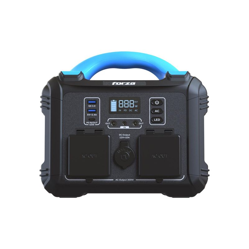 FORZA - Forza FPP-T300 Generador de Carga Portable 300W 8 Puertos
