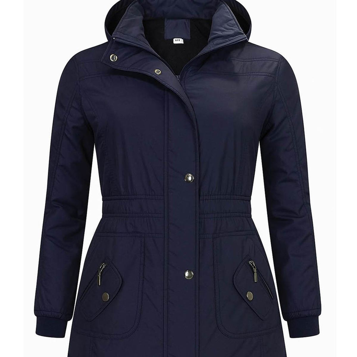 MODA EN CIRCUITO - Chaqueta Impermeable Semigaban para Mujer Liviana Azul Oscura