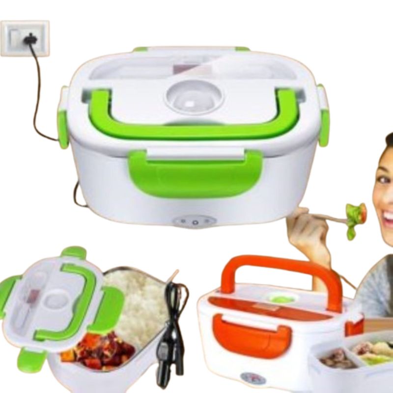 GENERICO - Porta Comidas Lonchera Electrica Lunch Box Rosado.
