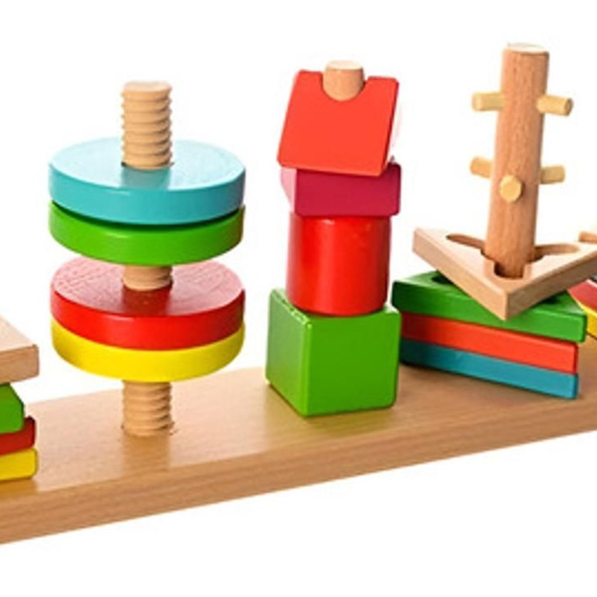 GENERICO - Juego Encaje Didáctico Madera 2-4 Años Genérica