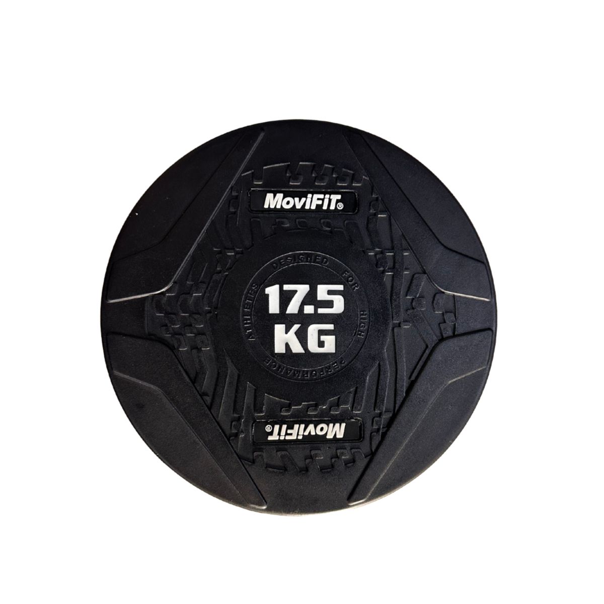 MOVIFIT - Mancuerna Redonda Pro 17,5 kg Encauchetada en Rubber