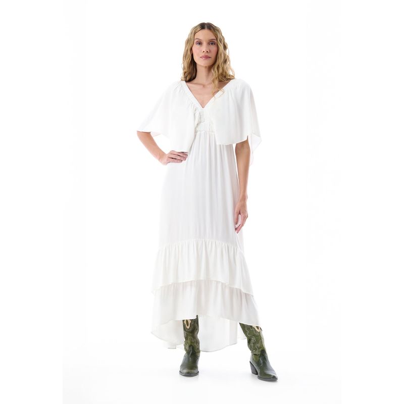 BELIFE - Vestido largo escote V