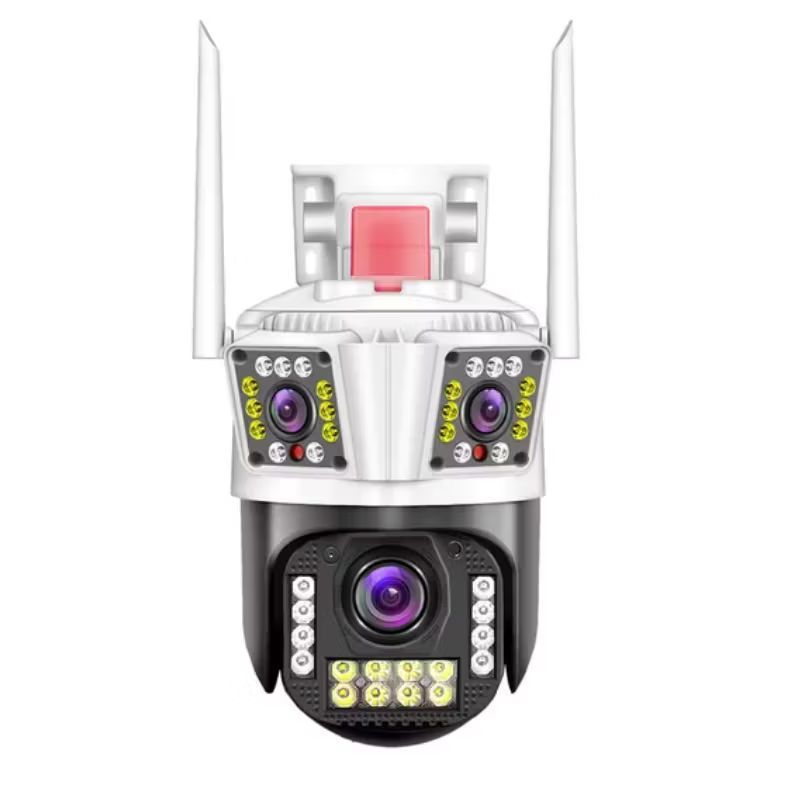 AMERICAN GENERICS - Camara De Seguridad PTZ Exteriores Wifi Hd Triple Lente
