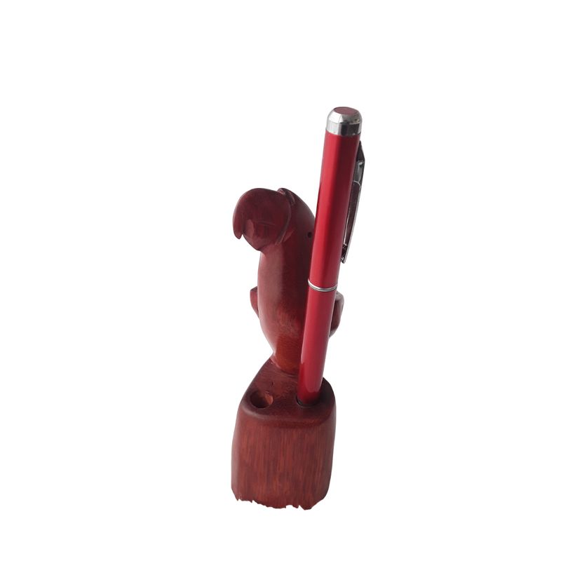GENERICO - PORTALAPICES O SOPORTE PARA ESFERO TALLA EN MADERA
