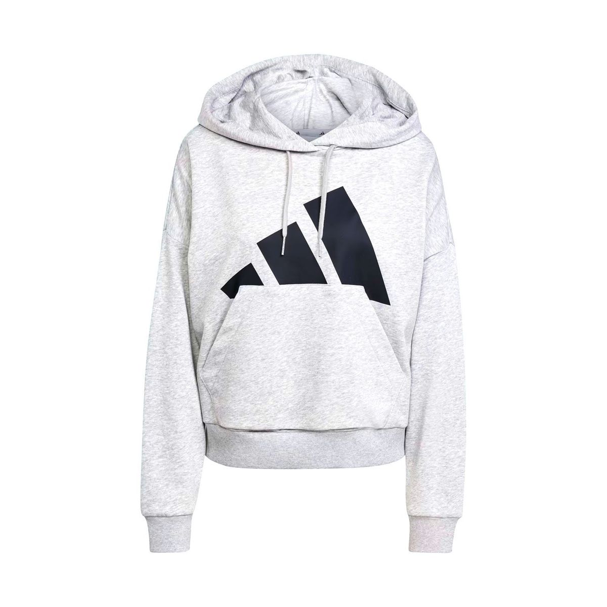 ADIDAS - Buzo Adidas con capucha Gris Mujer Essentials Logo Grande.