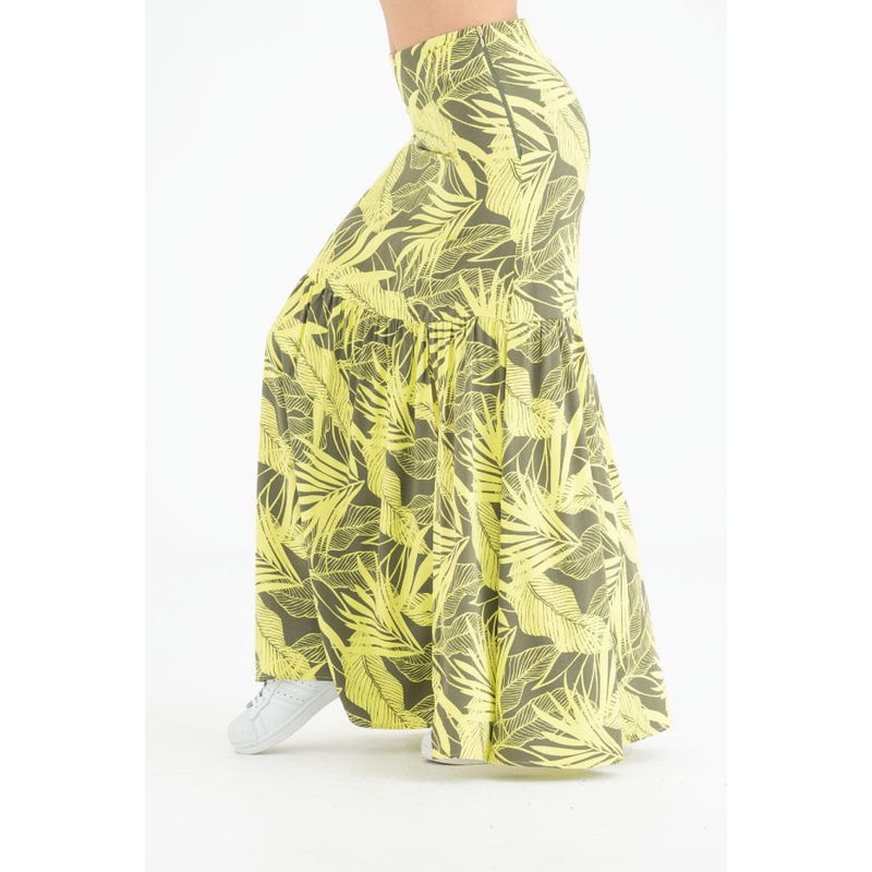 RAGGED - Falda larga minich Verde militar Ragged