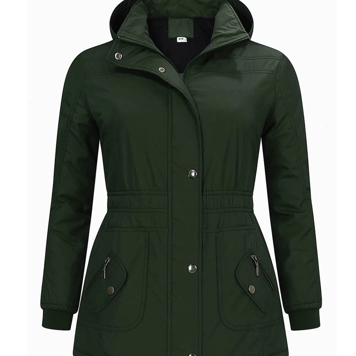 MODA EN CIRCUITO - Chaqueta Impermeable Semigaban para Mujer Liviana Verde Oscuro