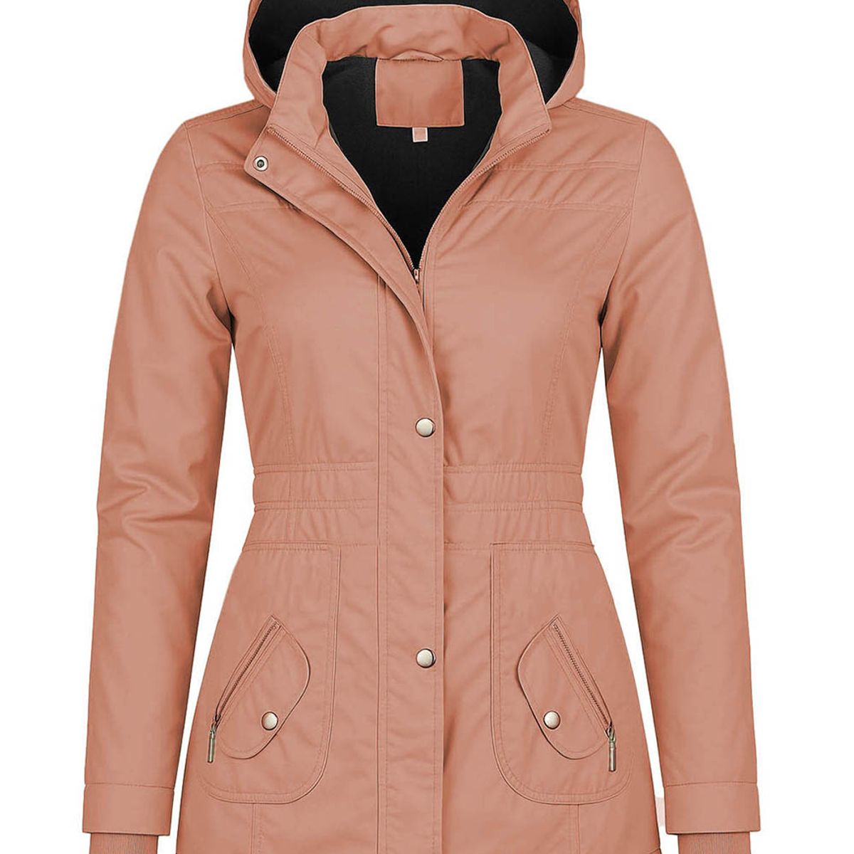 MODA EN CIRCUITO - Chaqueta Impermeable Semigaban para Mujer Liviana Verde Oscuro