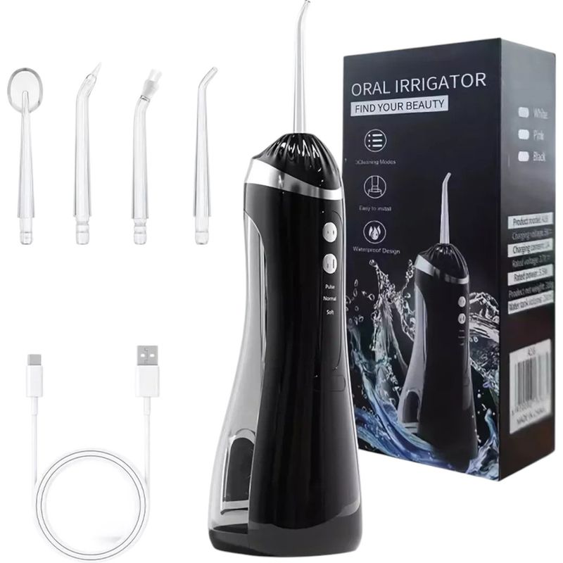 GENERICO - Irrigador Bucal Portatil Para Limpieza Dental Profunda