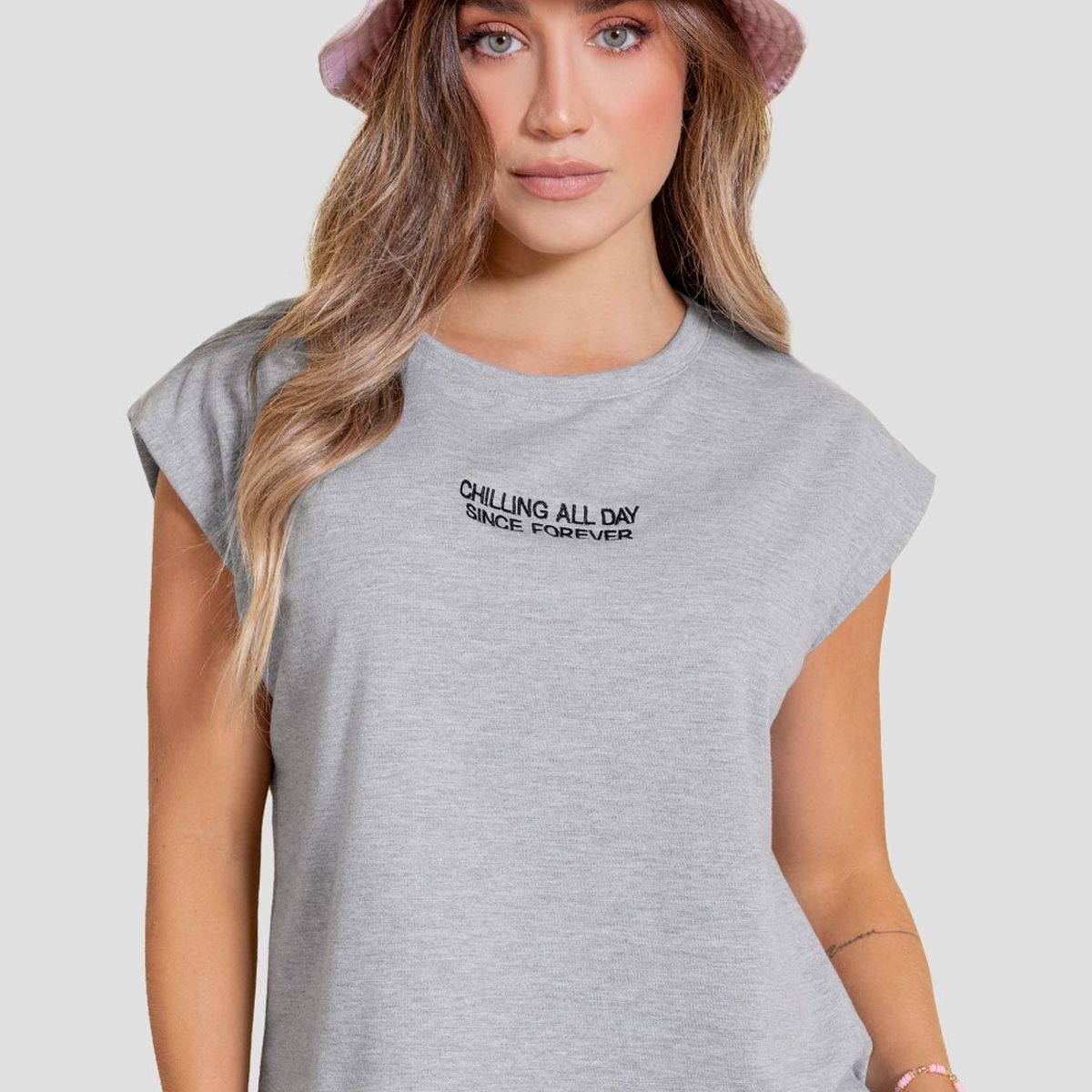 ATYPICAL - Camiseta Mujer Gris Jaspe Atypical 106862
