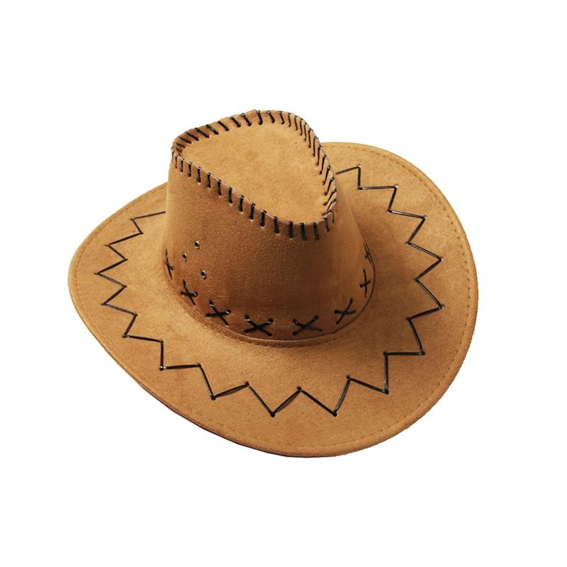 VELBROS - Sombrero Vaquero Texano Llanero Norteño Hombre Mujer Sol - Naranja