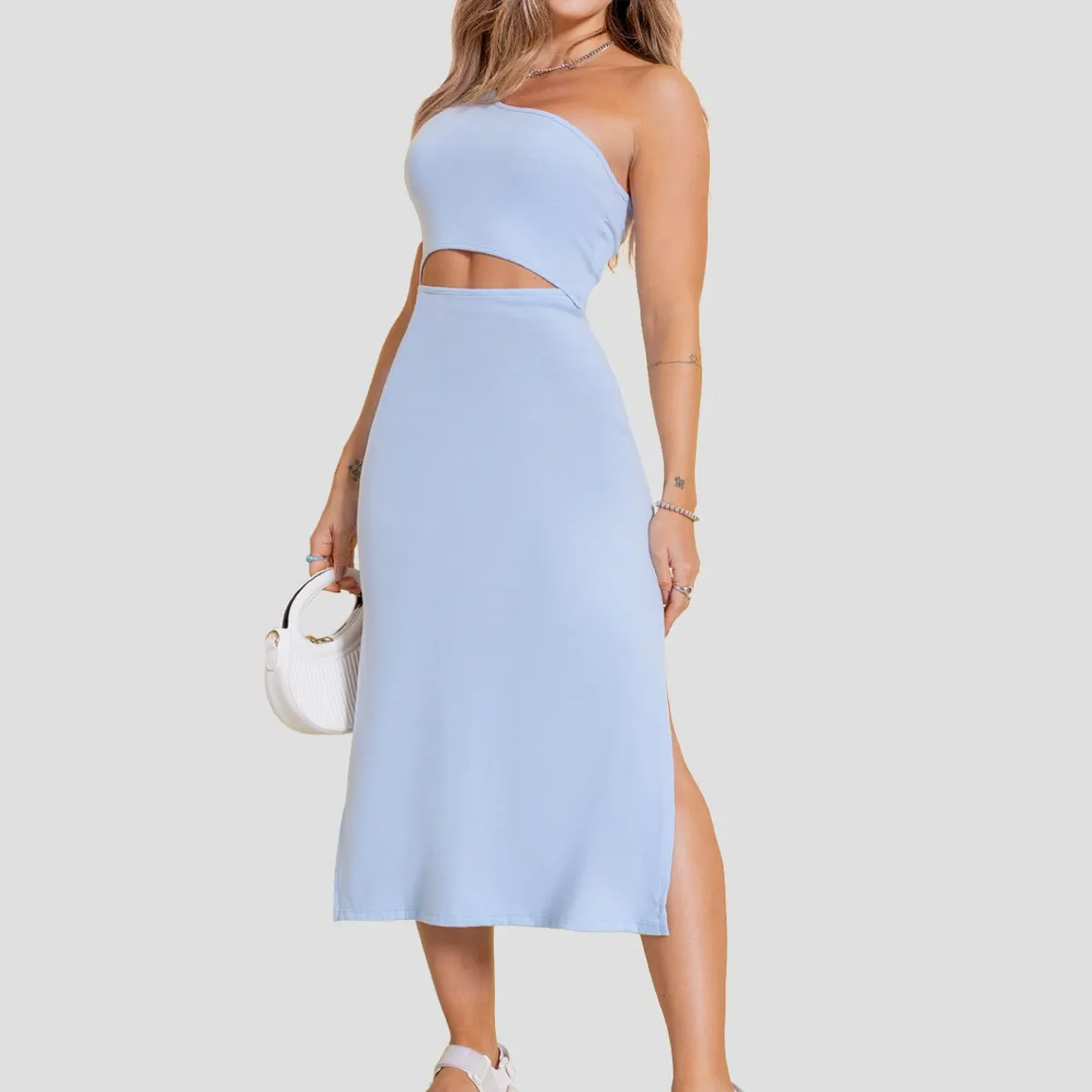 ATYPICAL - Vestido Mujer Azul Claro Atypical 106872